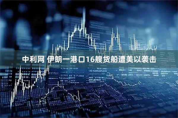 中利网 伊朗一港口16艘货船遭美以袭击